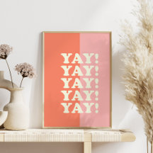 Jay! Positief oplopend roze en koraal