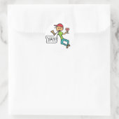 Jay! Ronde Sticker (Tas)