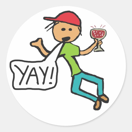 Jay! Ronde Sticker (Voorkant)