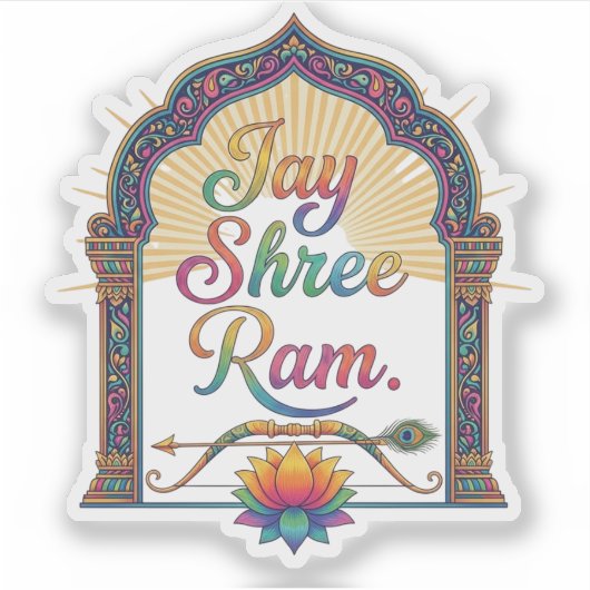 Jay shree ram sticker (Voorkant)