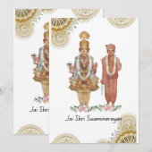Jay Shree Swaminarayan Wenskaart Feestdagenkaart (Voorkant / Achterkant)