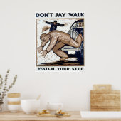 Jay Walk 1937 WPA niet Poster (Keuken)
