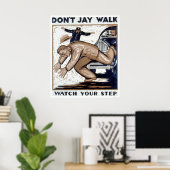Jay Walk 1937 WPA niet Poster (Thuiskantoor)
