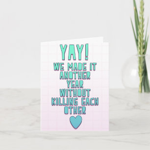 Jay! We maakten het een jaar langer zonder elk te Kaart