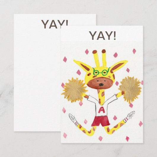 Jay! Wenskaart Bedankkaart (Voorkant / Achterkant)