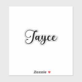 Jayce Naam - Handgeschreven kalligrafie Sticker