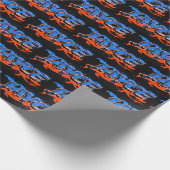 Jayce Vorname Name Graffiti blue orange Cadeaupapier (Hoek)