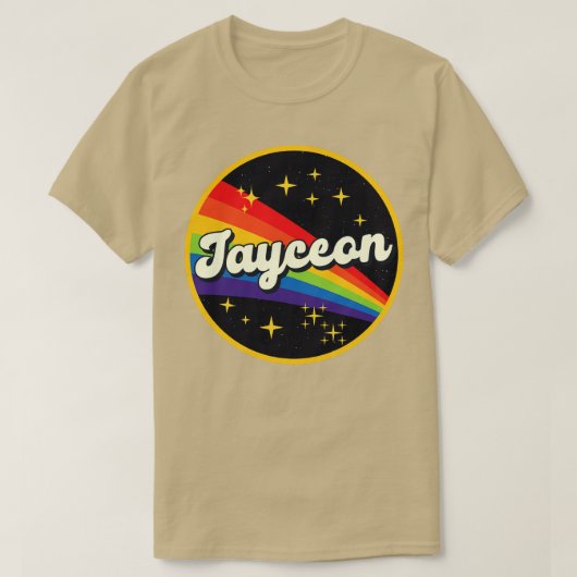 Jayceon regenboog in ruimte stijl t-shirt (Design voorkant)