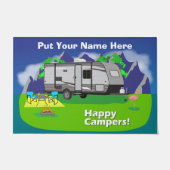 Jayco Jayflight Happy Campers Design Deurmat (Voorkant)