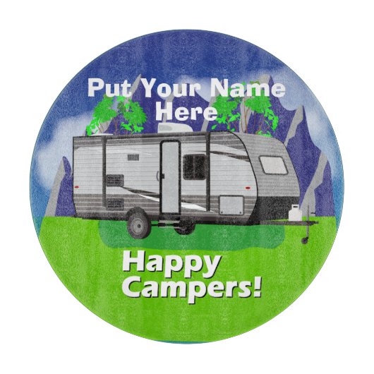 Jayco Jayflight Happy Campers Design Snijplank (Voorkant)