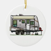 Jayco Trailer RV happy camper Keramisch Ornament (Voorkant)