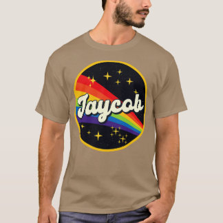 Jaycob regenboog in ruimte stijl t-shirt