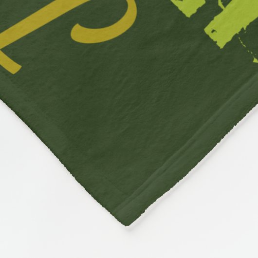 Jayden gepersonaliseerde naamschaduwen van groen fleece deken (Hoek)