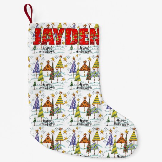 Jayden Kerstfeestdag stoppen Kleine Kerstsok (Voorkant)