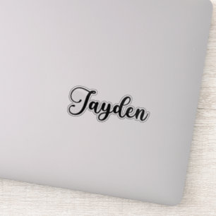 Jayden Naam - Handgeschreven kalligrafie Sticker