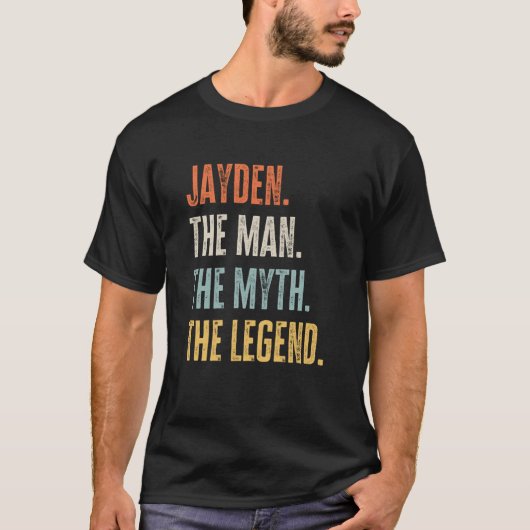 Jayden The Best Man Myth Legend Best Name Jayden T-shirt (Voorkant)