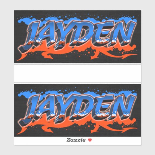 Jayden Vorname Name Graffiti Aufkleber Sticker (Vel)