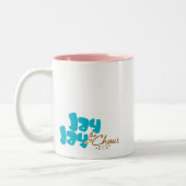 JayJay the Chow face Tweekleurige Koffiemok (Links)