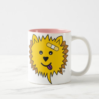 JayJay the Chow face Tweekleurige Koffiemok