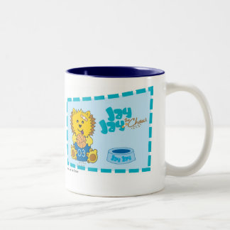 JayJay the Chow klassiek blauw Tweekleurige Koffiemok