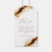 JAYLA | Boho Terracotta Burnt Sinaasappel Rust Fav Cadeaulabel (Voorkant)