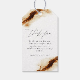 JAYLA Boho Terracotta Burnt Sinaasappel Rust Fav Cadeaulabel