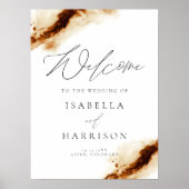 JAYLA | Welkom Boho Terracotta Rust Wedding Poster (Voorkant)