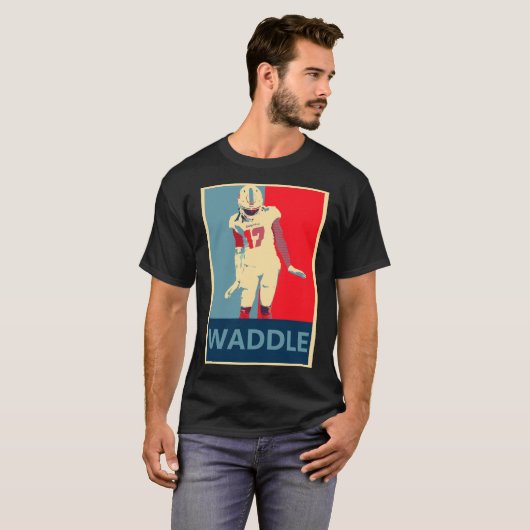 Jaylen Waddle - De Waddle Dance Essential T-Shirt (Voorkant volledig)