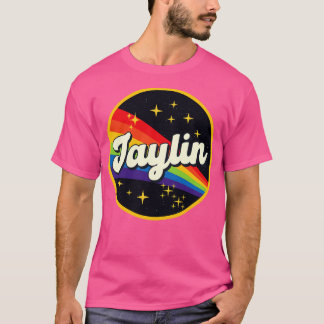 Jaylin regenboog in ruimte stijl t-shirt