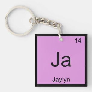 Jaylyn Naam Chemie Element Periodiek Systeem Sleutelhanger