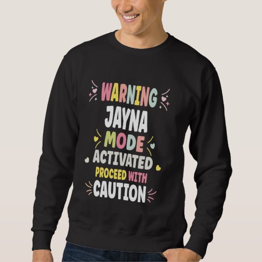 JAYNA Gepersonaliseerd Dames Cadeau Aangepast JAYN Trui (Voorkant)