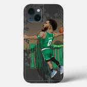 Jayson Tatum Karikatuur Case-Mate iPhone Case (Achterkant)
