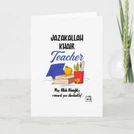 JazakAllah Teacher Card Kaart
