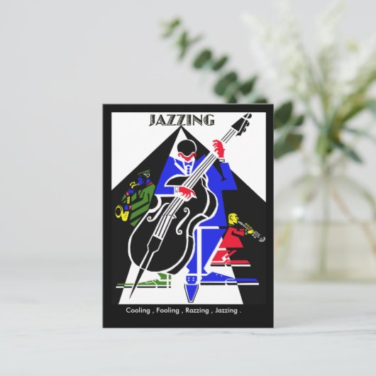 JAZEN... BRIEFKAART (Staand voorkant)