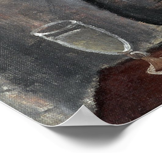 Jāzeps Grosvalds in de buitenwijken van Parijs Poster (Hoek)