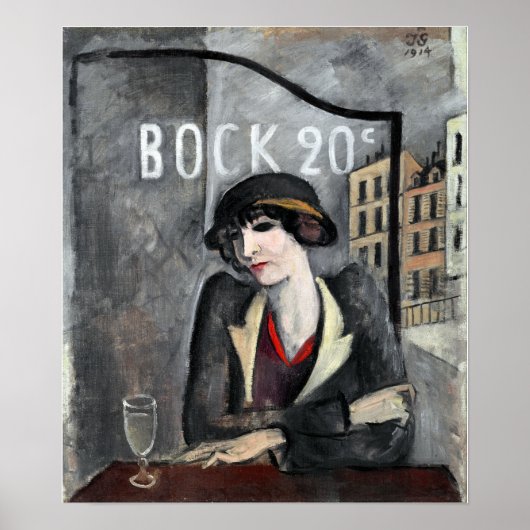 Jāzeps Grosvalds in de buitenwijken van Parijs Poster (Voorkant)