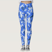 JAZMIN FOCUS DONKER CERULEAN LEGGINGS (Voorkant)