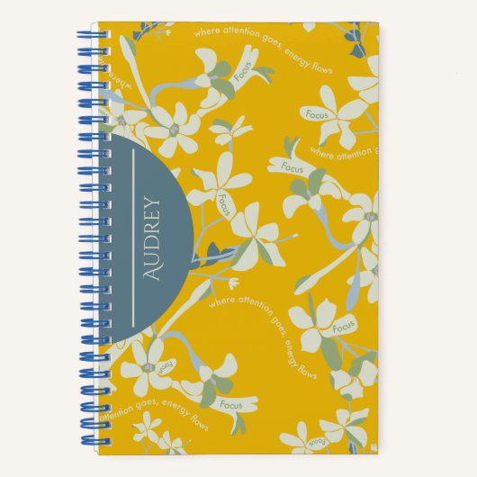 JAZMIN FOCUS GEEL NOTITIEBOEK (Voorkant)