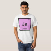 Jazmin Name Chemistry Element Periodic Table T-shirt (Voorkant volledig)