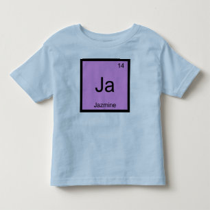 Jazmine Naam Chemie Element Periodiek Systeem Kinder Shirts