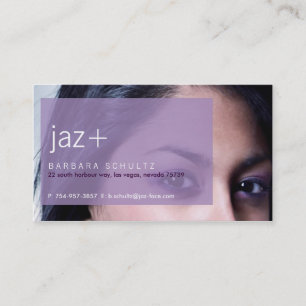 Jaz's Face [paarse] Visitekaartjes