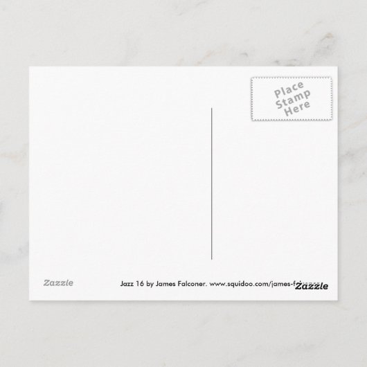 Jazz16 Briefkaart (Achterkant)