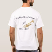 jazz1, trompet t-shirt (Achterkant)