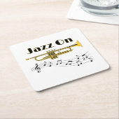 Jazz aan kartonnen onderzetters (Schuin)