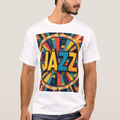 Jazz abstract t-shirt (Voorkant)