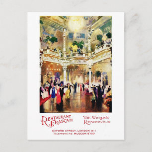 jazz-advertentie Restaurant Frascati Briefkaart