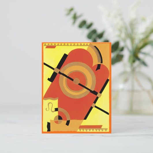 Jazz Age Art Deco Abstract Briefkaart (Staand voorkant)
