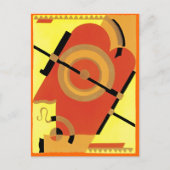 Jazz Age Art Deco Abstract Briefkaart (Voorkant)