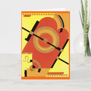 Jazz Age Art Deco Abstract Kaart