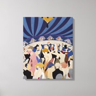 Jazz Age Art Deco dansende paren danskunst Canvas Afdruk